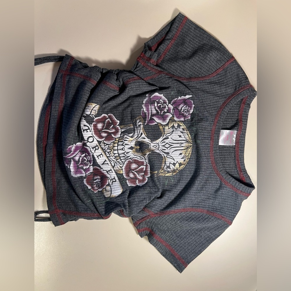 Scrunched up grunge top